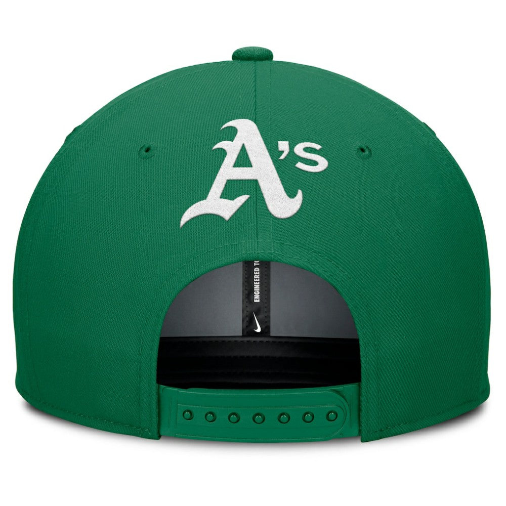 Athletics Nike Pro Performance Snapback Hat - Gray/Green Hats