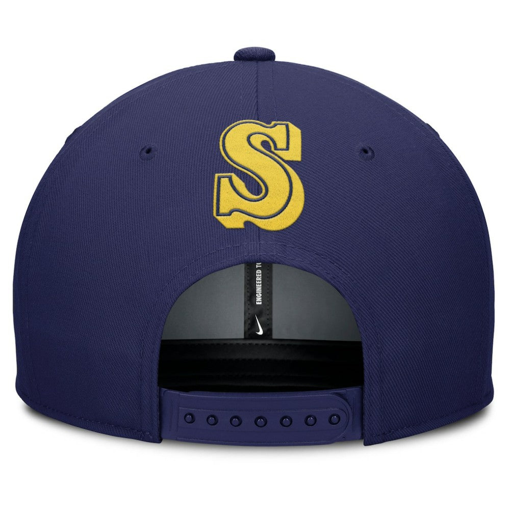 Seattle Mariners Nike Pro Performance Snapback Hat - Gray/Navy Hats