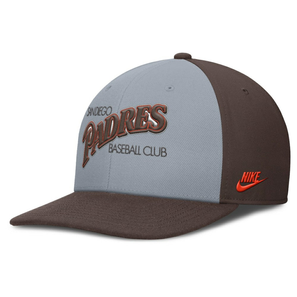 San Diego Padres Nike Pro Performance Snapback Hat - Gray/Brown Hats