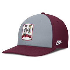 Philadelphia Phillies Nike Pro Performance Snapback Hat - Gray/Burgundy Hats