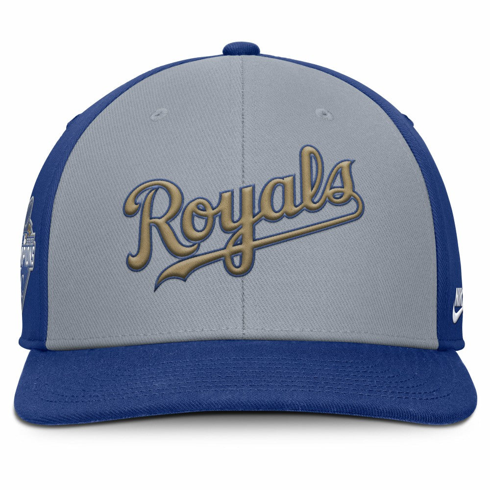 Kansas City Royals Nike Pro Performance Snapback Hat - Gray/Royal Hats