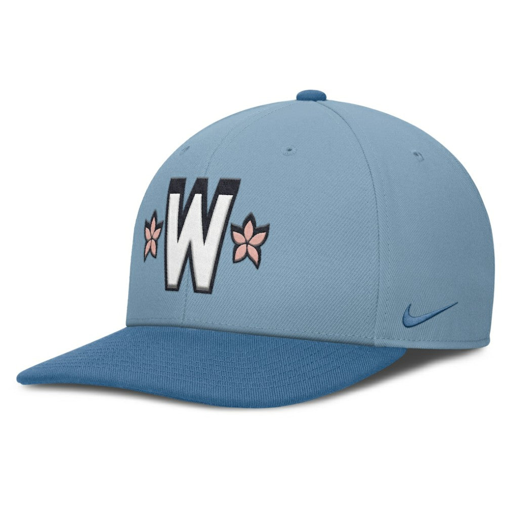 Washington Nationals Nike 2025 City Connect Pro Performance Snapback Hat - Light Blue/Blue Hats