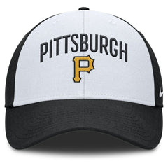 Pittsburgh Pirates Nike Club Performance Adjustable Hat - White/Black Hats