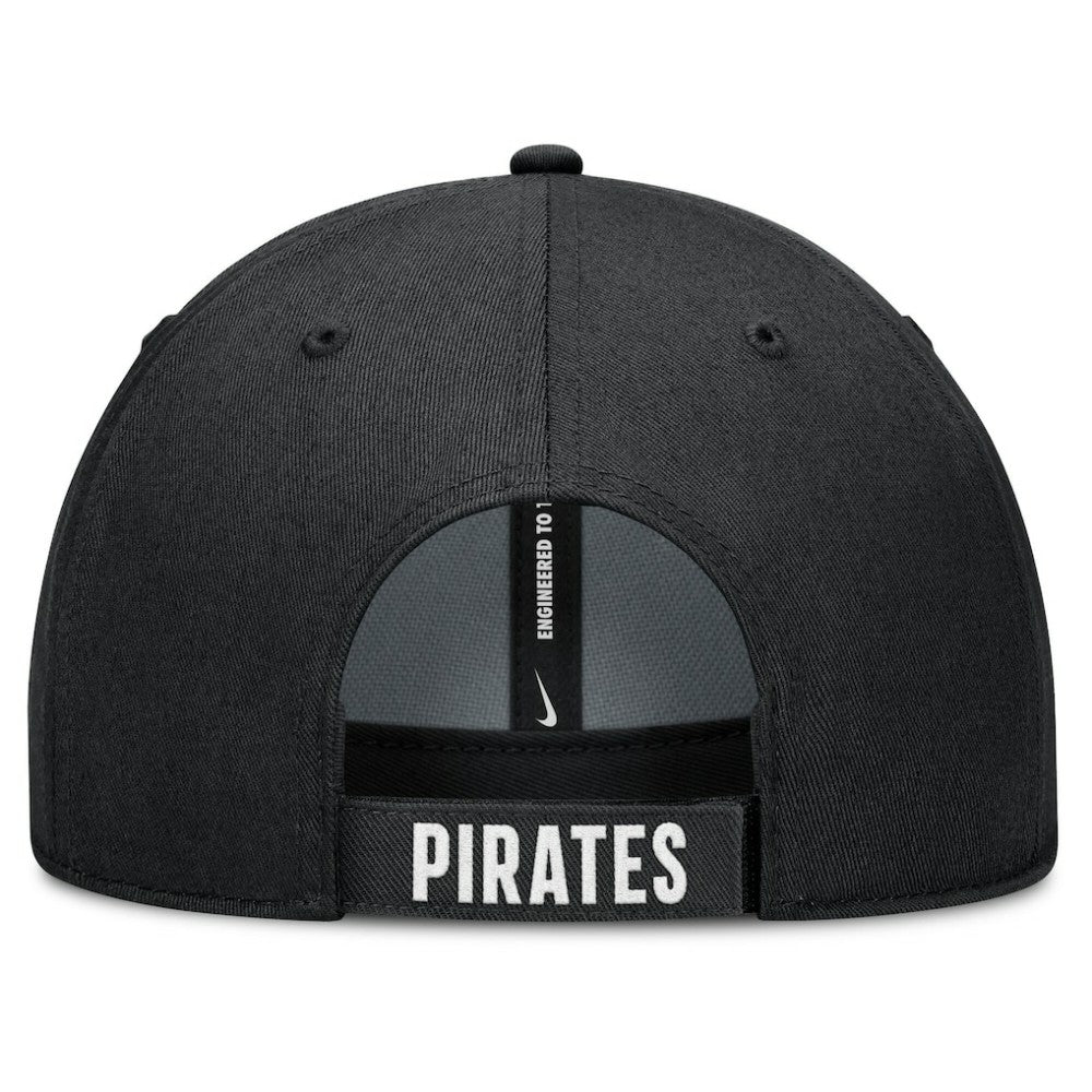 Pittsburgh Pirates Nike Club Performance Adjustable Hat - White/Black Hats