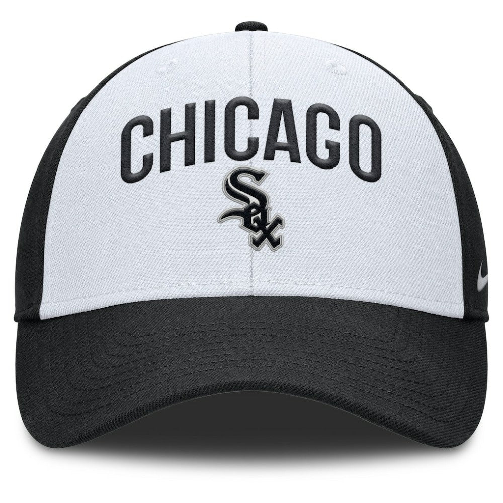 Chicago White Sox Nike Club Performance Adjustable Hat - White/Black Hats