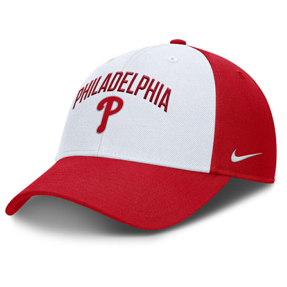 Philadelphia Phillies Nike Club Performance Adjustable Hat - White/Red Hats