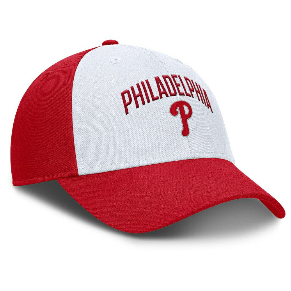 Philadelphia Phillies Nike Club Performance Adjustable Hat - White/Red Hats