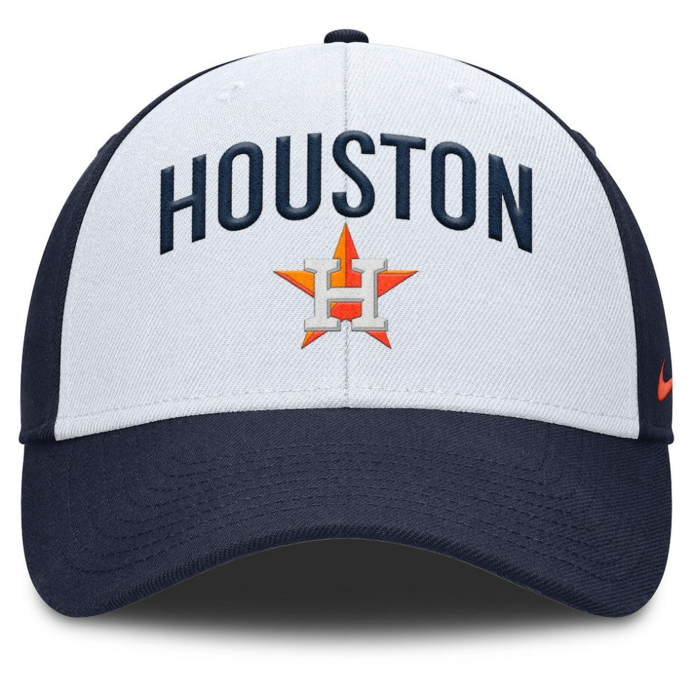 Houston Astros Nike Club Performance Adjustable Hat - White/Navy Hats