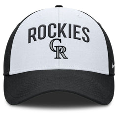 Colorado Rockies Nike Club Performance Adjustable Hat - White/Black Hats