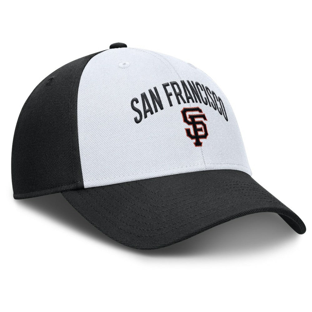 San Francisco Giants Nike Club Performance Adjustable Hat - White/Black Hats