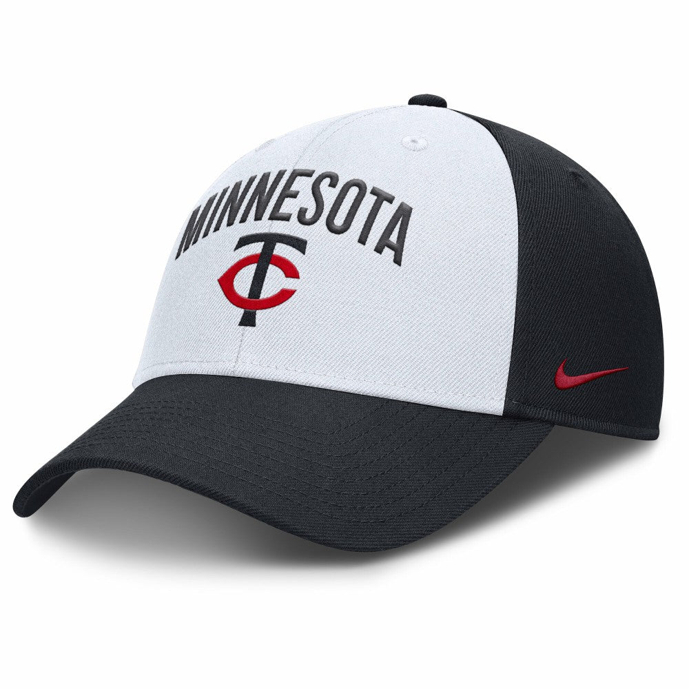 Minnesota Twins Nike Club Performance Adjustable Hat - White/Navy Hats