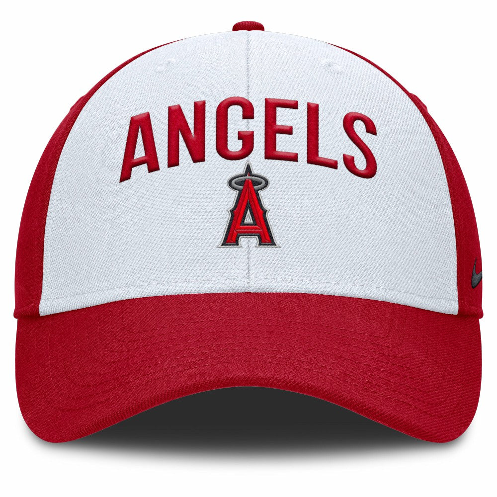 Los Angeles Angels Nike Club Performance Adjustable Hat - White/Red Hats