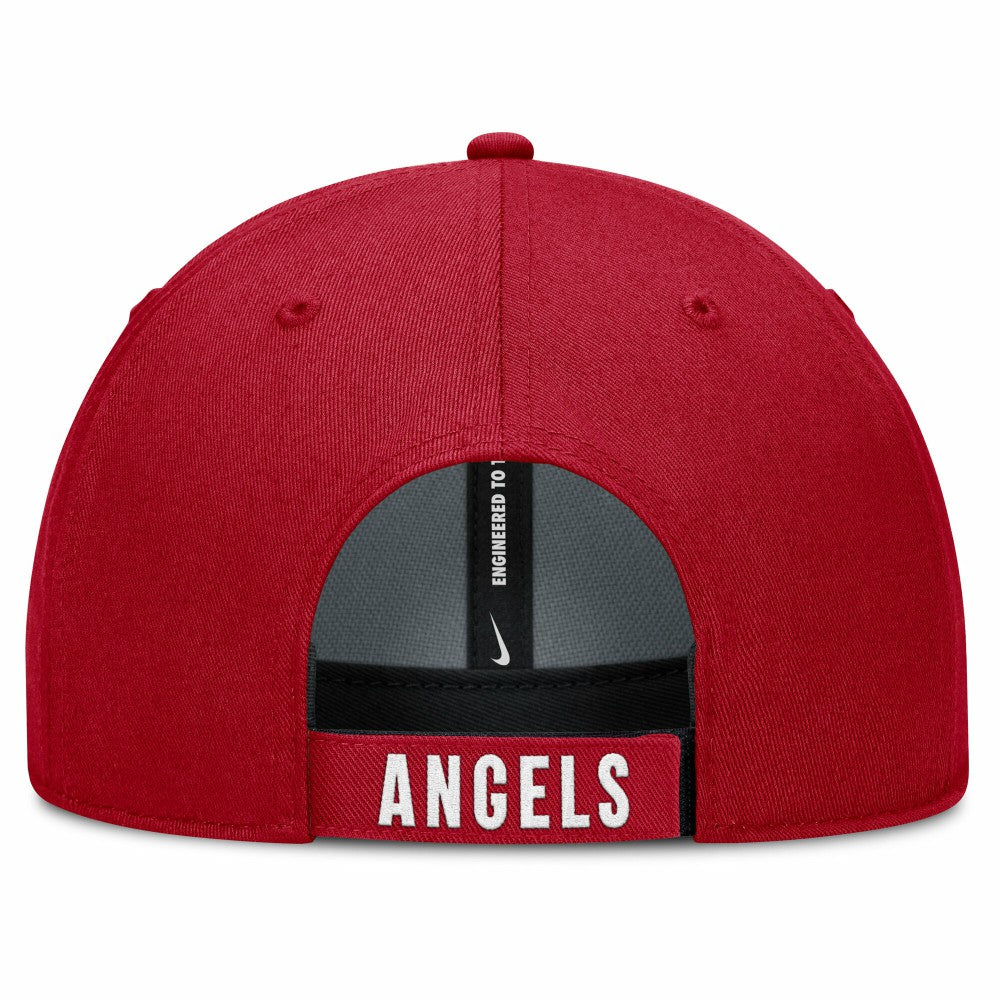 Los Angeles Angels Nike Club Performance Adjustable Hat - White/Red Hats