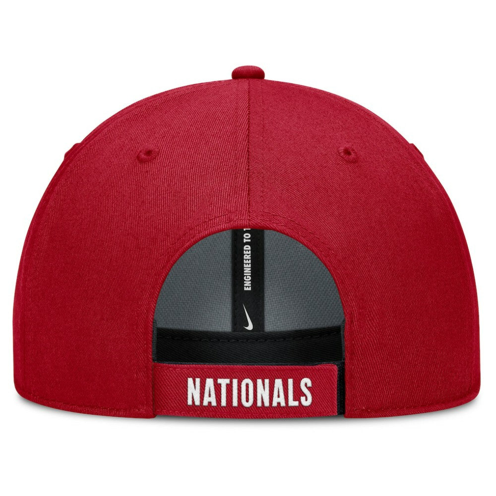 Washington Nationals Nike Club Performance Adjustable Hat - White/Red Hats