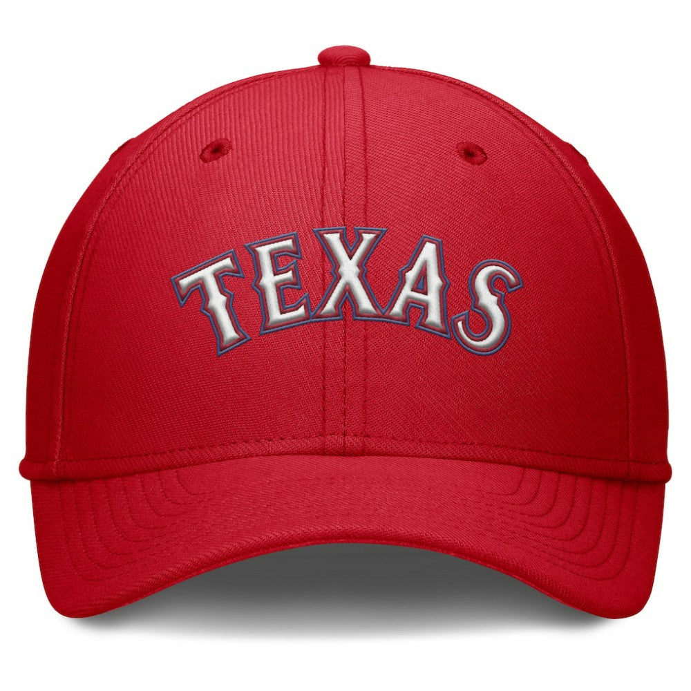 Texas Rangers Nike Rise Performance Flex Hat - Red Hats