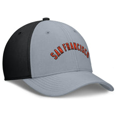 San Francisco Giants Nike Rise Swoosh Performance Flex Hat - Gray/Black Hats