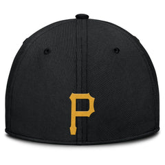 Pittsburgh Pirates Nike Rise Swoosh Performance Flex Hat - Gray/Black Hats