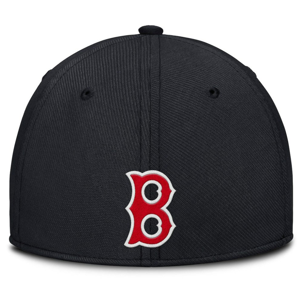 Boston Red Sox Nike Rise Swoosh Performance Flex Hat - Gray/Navy Hats
