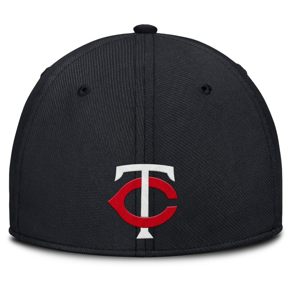Minnesota Twins Nike Rise Swoosh Performance Flex Hat - Gray/Navy Hats