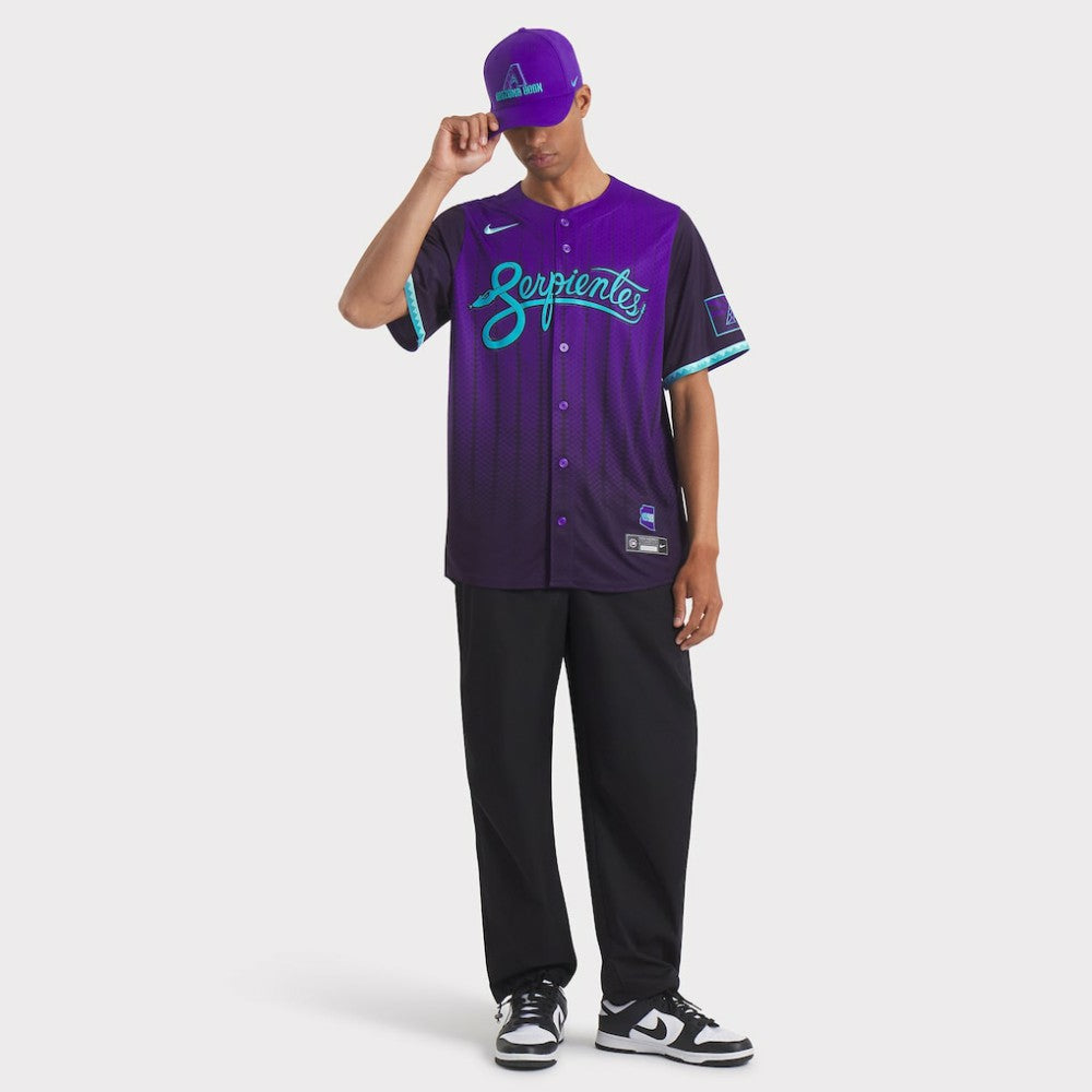 Arizona Diamondbacks Nike 2025 City Connect Rise Swoosh Performance Flex Hat - Purple Hats