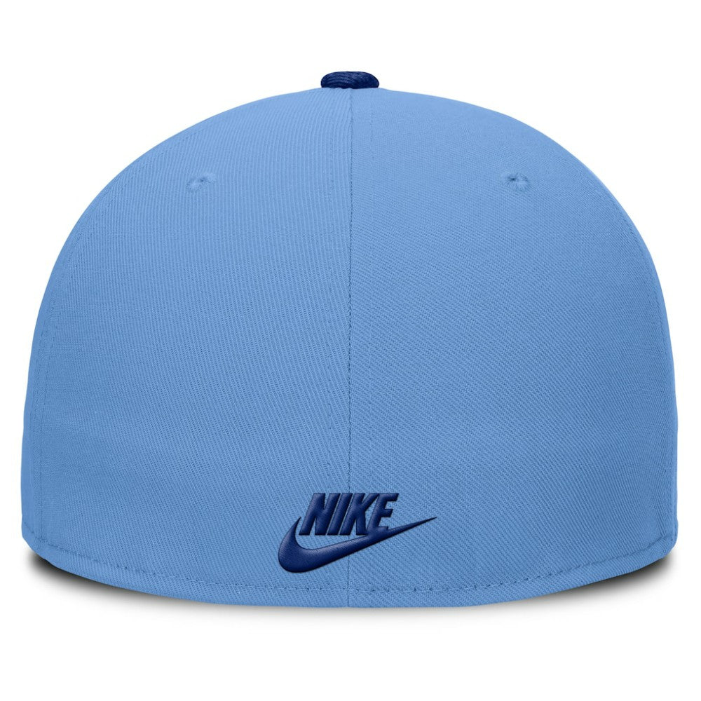 Chicago Cubs Nike Cooperstown Two-Tone Dri-FIT Round Bill True Fitted Hat - Light Blue Hats