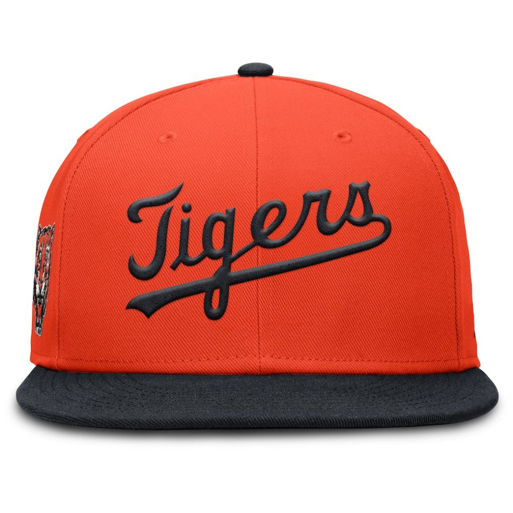 Detroit Tigers Nike Cooperstown Two-Tone Dri-FIT Round Bill True Fitted Hat - Orange Hats