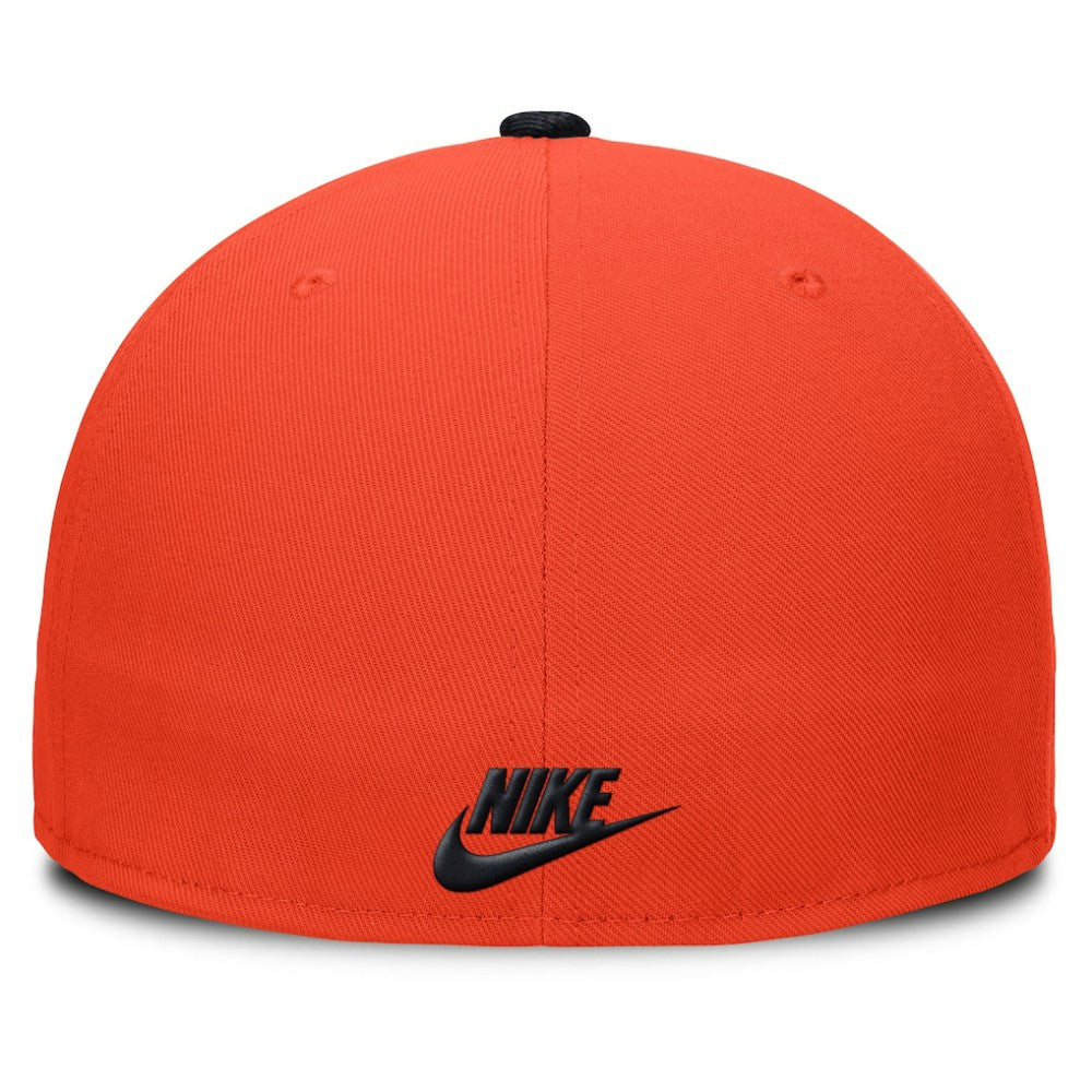 Detroit Tigers Nike Cooperstown Two-Tone Dri-FIT Round Bill True Fitted Hat - Orange Hats