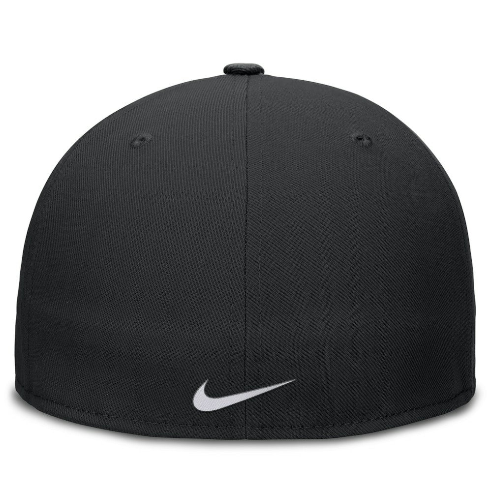Arizona Diamondbacks Nike Wordmark Dri-FIT Round Bill True Fitted Hat - Black Hats