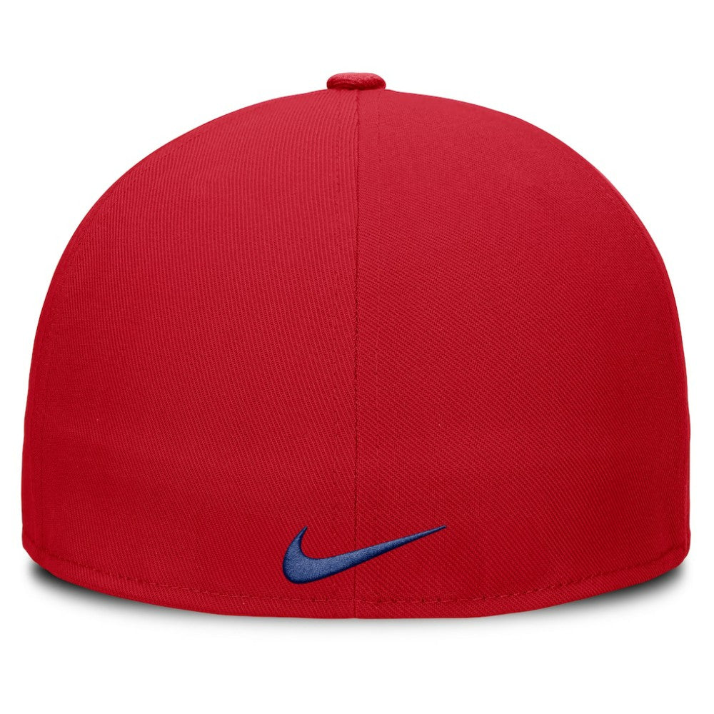 Philadelphia Phillies Nike Wordmark Dri-FIT Round Bill True Fitted Hat - Red Hats