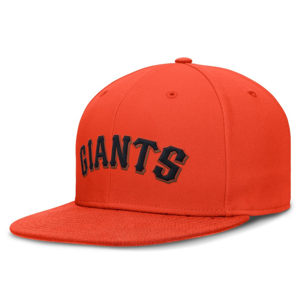 San Francisco Giants Nike Wordmark Dri-FIT Round Bill True Fitted Hat - Orange Hats