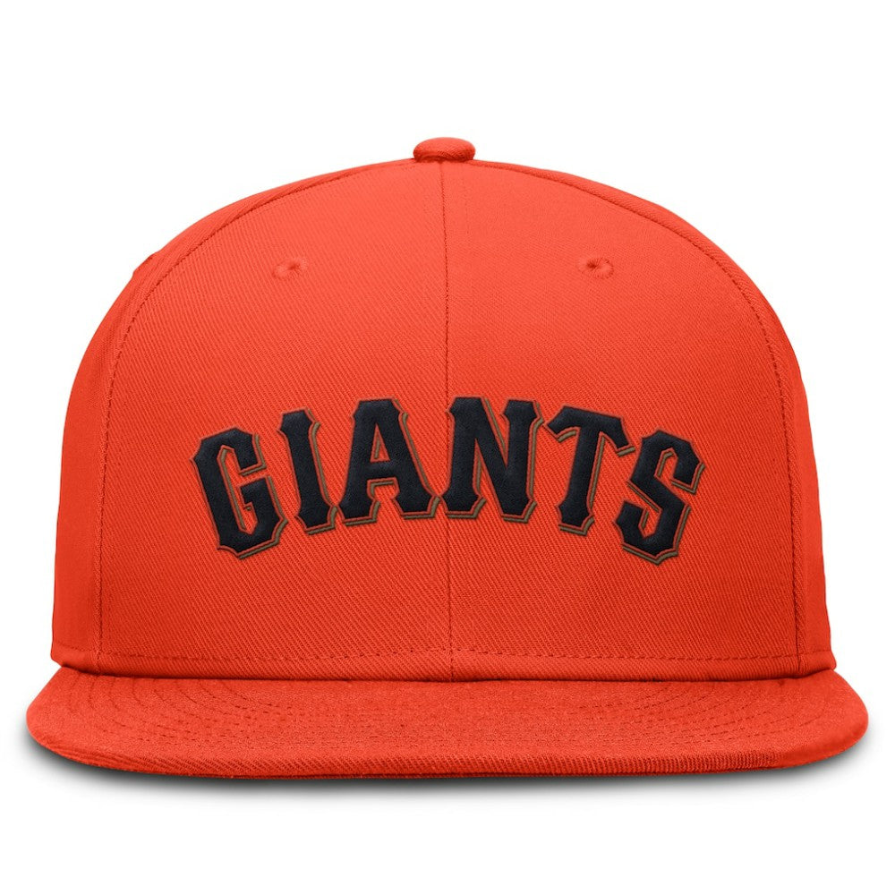 San Francisco Giants Nike Wordmark Dri-FIT Round Bill True Fitted Hat - Orange Hats