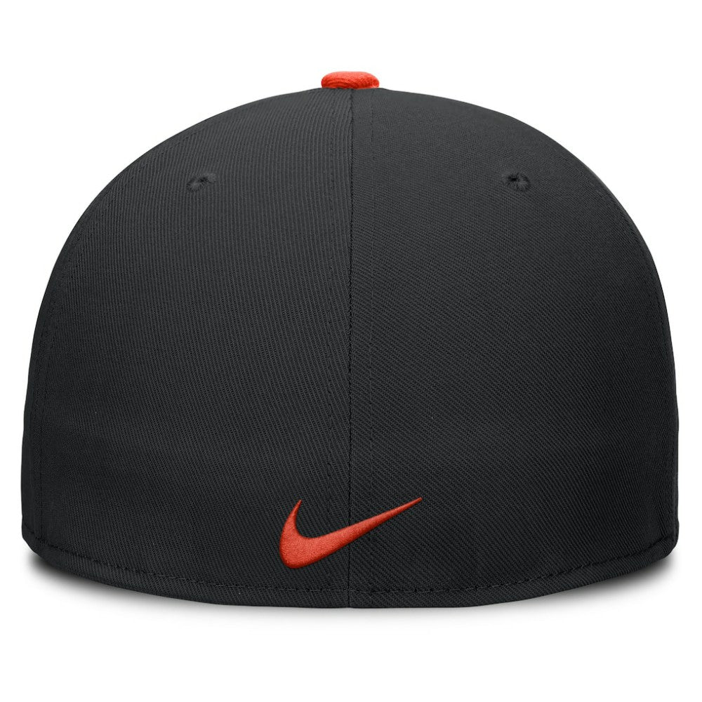 Baltimore Orioles Nike Primetime Dri-FIT Round Bill True Fitted Hat - Black Hats