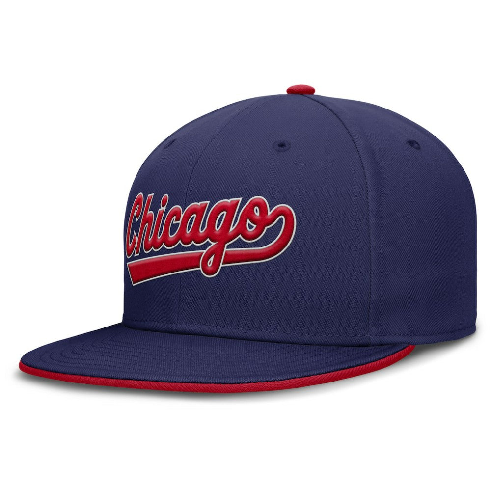 Chicago Cubs Nike Primetime Dri-FIT Round Bill True Fitted Hat - Royal Hats