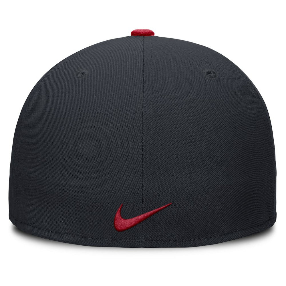 Atlanta Braves Nike Primetime Dri-FIT Round Bill True Fitted Hat - Navy Hats
