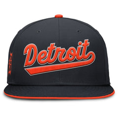 Detroit Tigers Nike Primetime Dri-FIT Round Bill True Fitted Hat - Navy Hats