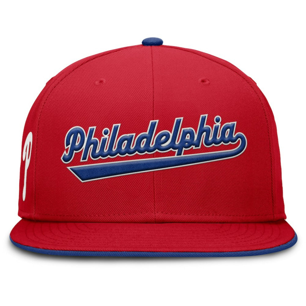 Philadelphia Phillies Nike Primetime Dri-FIT Round Bill True Fitted Hat - Red Hats