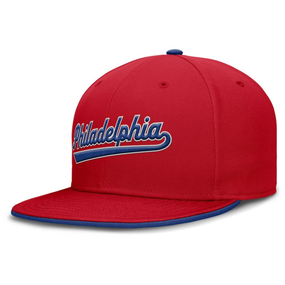 Philadelphia Phillies Nike Primetime Dri-FIT Round Bill True Fitted Hat - Red Hats