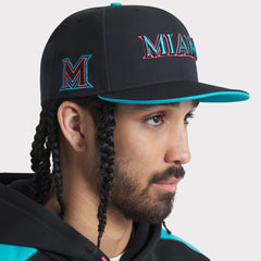 Miami Marlins Nike 2025 City Connect Performance Fitted Hat - Black Hats