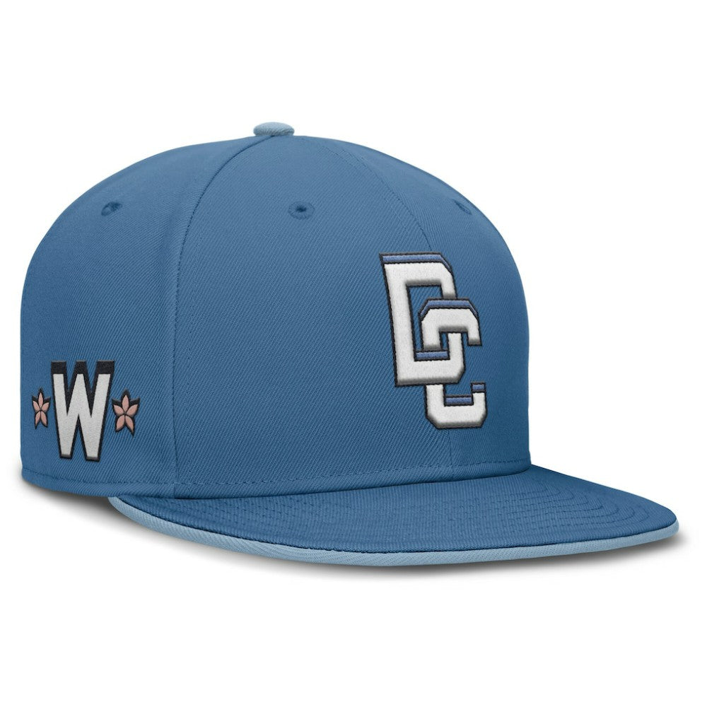 Washington Nationals Nike 2025 City Connect True Performance Fitted Hat - Blue Hats