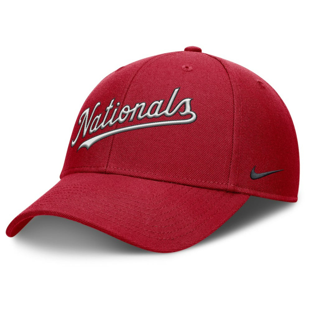 Washington Nationals Nike Rise Gaberdine Adjustable Hat - Red Hats