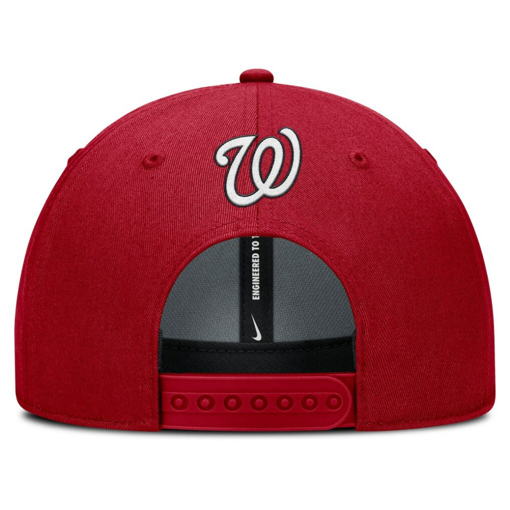 Washington Nationals Nike Rise Gaberdine Adjustable Hat - Red Hats