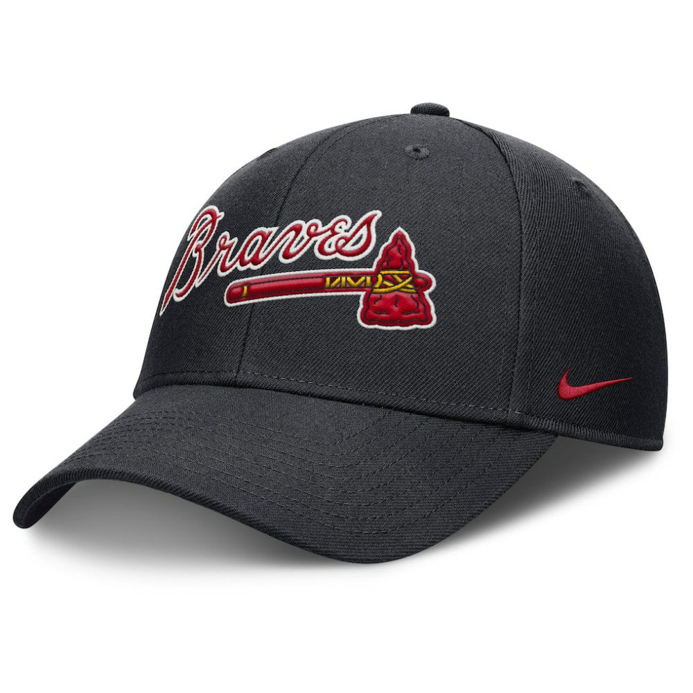 Atlanta Braves Nike Rise Gaberdine Adjustable Hat - Navy Hats