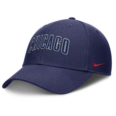 Chicago Cubs Nike Rise Gaberdine Adjustable Hat - Navy Hats