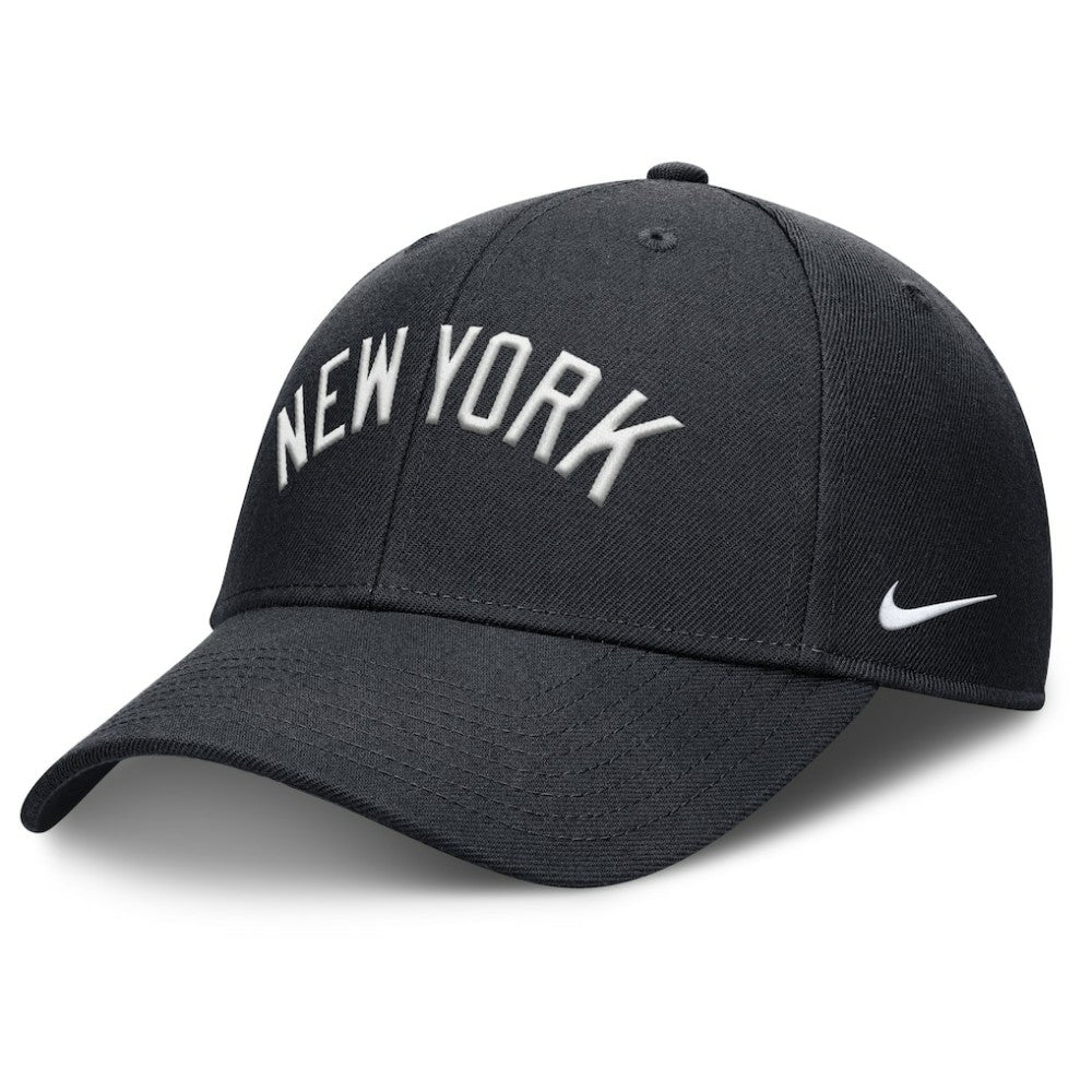 New York Yankees Nike Rise Gaberdine Adjustable Hat - Navy Hats