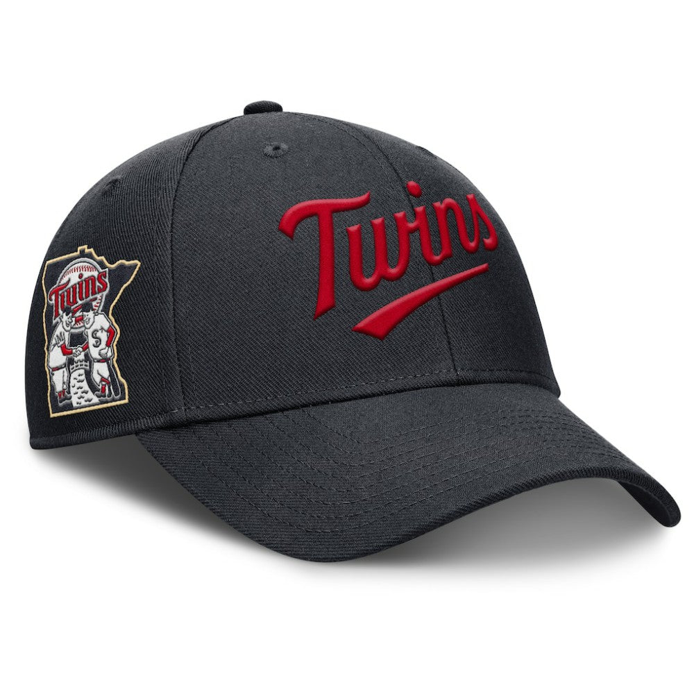 Minnesota Twins Nike Rise Gaberdine Adjustable Hat - Navy Hats