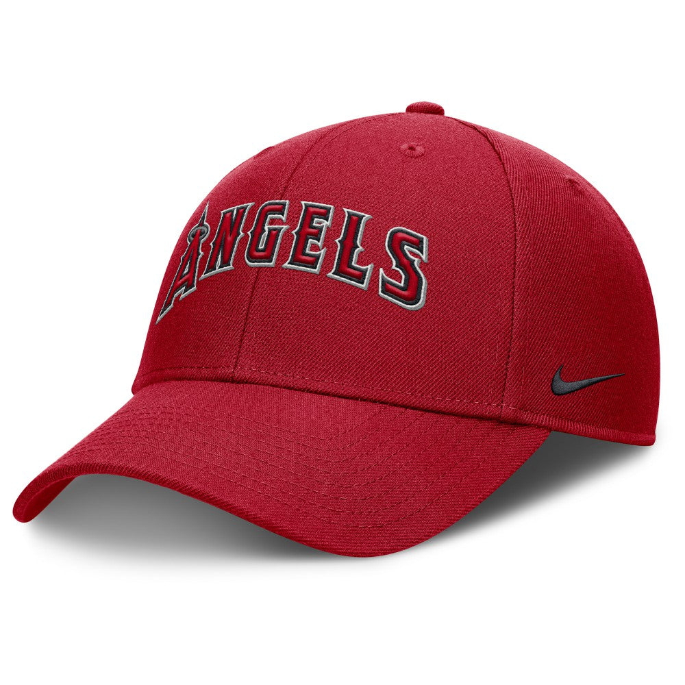 Los Angeles Angels Nike Rise Gaberdine Adjustable Hat - Red Hats