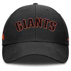 San Francisco Giants Nike Rise Gaberdine Adjustable Hat - Black Hats