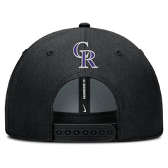 Colorado Rockies Nike Rise Gaberdine Adjustable Hat - Black Hats