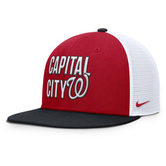 Washington Nationals Nike Pro Trucker Snapback Hat - Red Hats