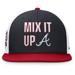 Atlanta Braves Nike Pro Performance Trucker Snapback Hat - Navy/Red Hats